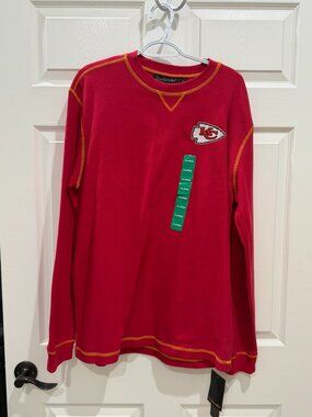 NWT Dunbrooke Kansas City Chiefs Thermal Waffle Long Sleeve Shirt XL